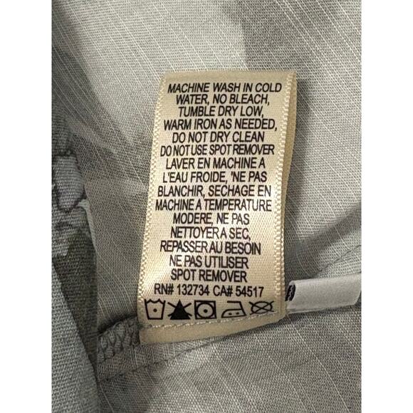 Cloth & Stone Floral Long Sleeve Button Up Women's Medium Gray Tencel Bloomcore - Picture 7 of 7